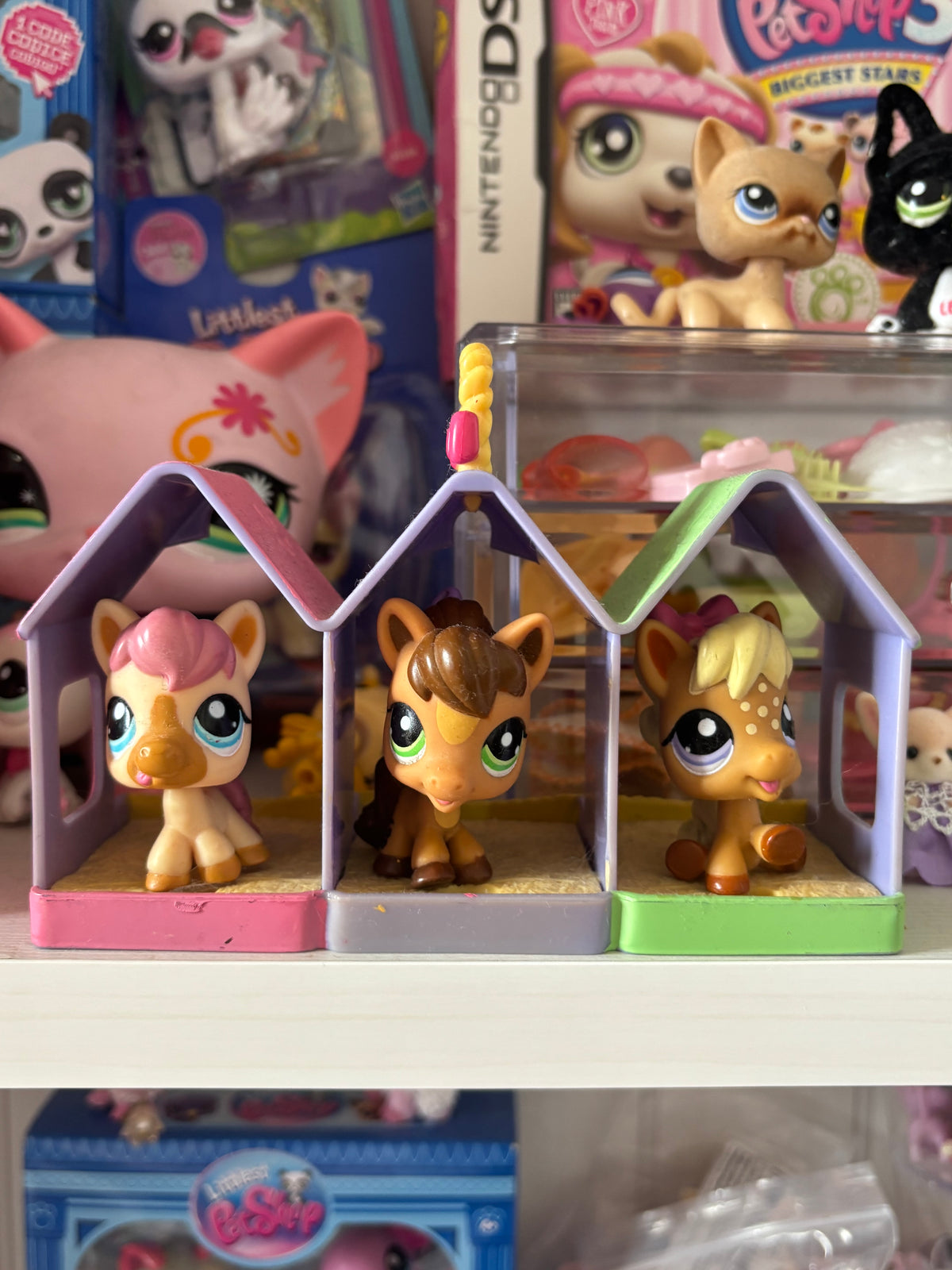 LPS Horse Triplets with House
